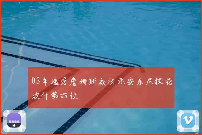 03年选秀詹姆斯成状元安东尼探花波什第四位